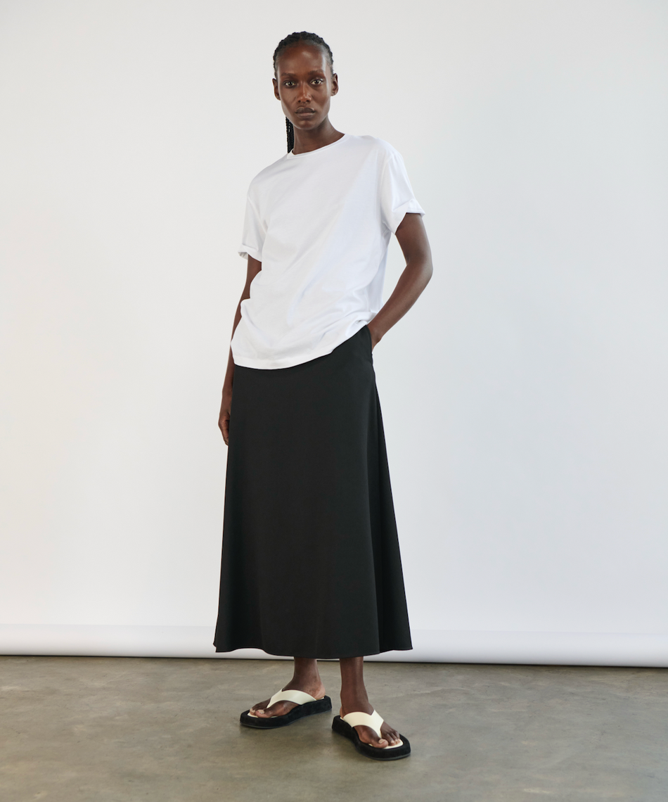 A-Line Midi Skirt